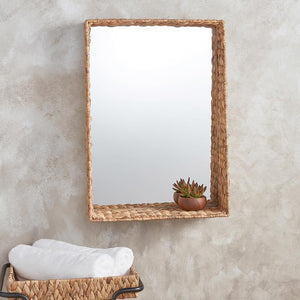 Seagrass Shelf Mirror