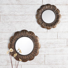 Load image into Gallery viewer, Floral Shaped Flower Metal Mirror