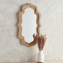 Load image into Gallery viewer, Wavy Wood Mirror