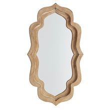 Load image into Gallery viewer, Wavy Wood Mirror