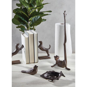 Brown Dog Cast Iron Bookends