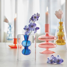 Load image into Gallery viewer, Cobalt Glass Candleholder