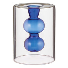 Load image into Gallery viewer, Cobalt Glass Candleholder