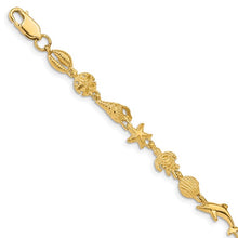 Load image into Gallery viewer, Gold Sea Life Bracelet