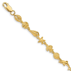 Gold Sea Life Bracelet