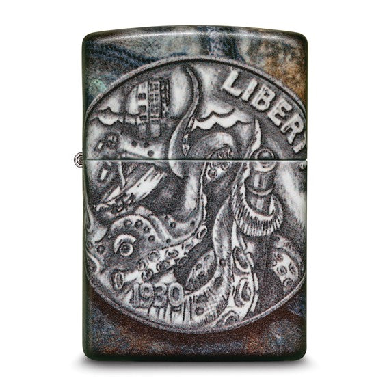 Zippo Pirate Coin Matte Finish Lighter