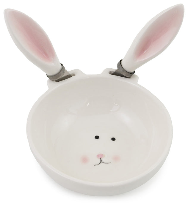 Baxter Bunny Ceramic Bowl and Spreader Set