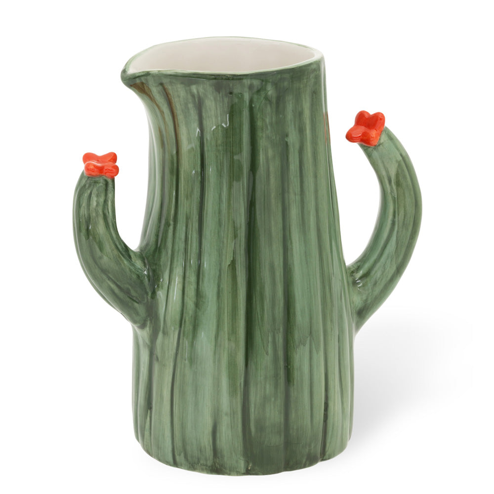 Green Blooming Cactus Pitcher