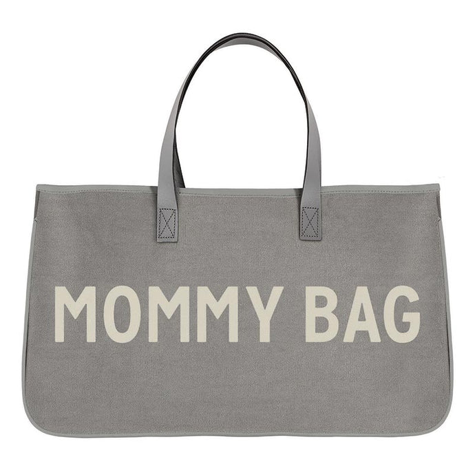 Grey Canvas Tote Mommy Bag