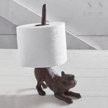Load image into Gallery viewer, Cast Iron Cat Paper Towel Holder