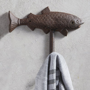 Cast Iron Fish Towel Holder