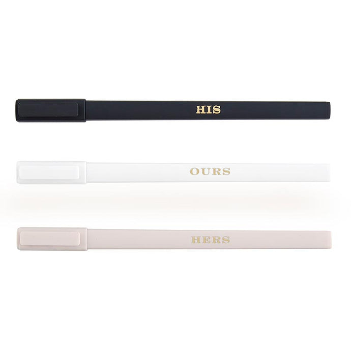 Boxed Pen Set His Hers Ours