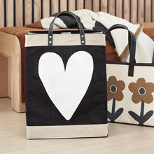 Load image into Gallery viewer, Farmers Market Tote White Heart
