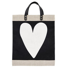 Load image into Gallery viewer, Farmers Market Tote White Heart