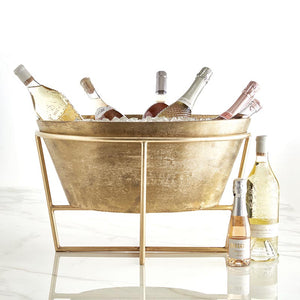 Large Gold Champagne Wine Bucket