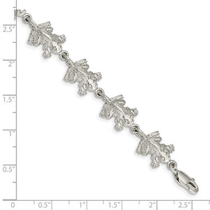 Sterling Silver Frogs Bracelet