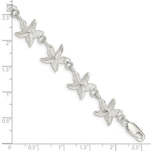 Load image into Gallery viewer, Sterling Silver Starfish Beach Charm Bracelet