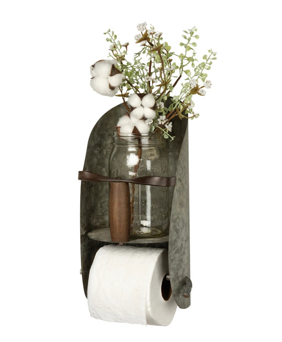 Farmhouse Metal Scoop Toilet Paper Holder