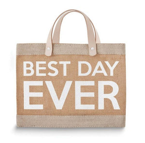 Best Day Ever Farmers Market Canvas and Leather Mini Tote SoMag2