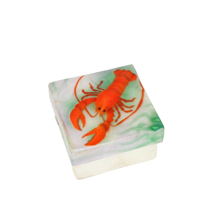 Lobster Capiz Trinket Box