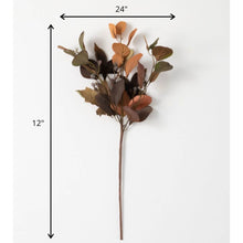 Load image into Gallery viewer, Warm Fall Eucalyptus Faux Floral Pick