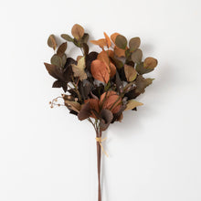 Load image into Gallery viewer, Warm Fall Eucalyptus Spray Faux Floral