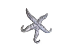 Load image into Gallery viewer, Rustic Silver Cast Iron Wall Mounted Decorative Metal Starfish Triple Hook