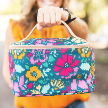 Load image into Gallery viewer, Bright Floral Cosmetic Bag
