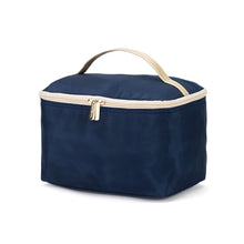 Load image into Gallery viewer, Navy and Gold Cosmetic Bag
