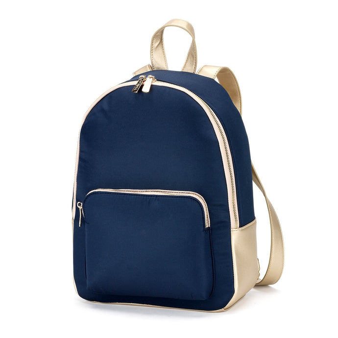 Navy and Golden Small Petite Backpack