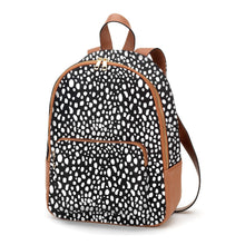 Load image into Gallery viewer, Black and White Spotted Small Petite Backpack