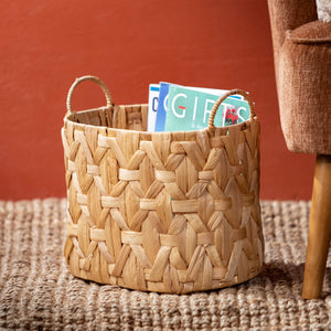 Woven Wicker Straw Basket Set