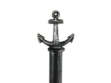 Load image into Gallery viewer, Antique Silver Cast Iron Anchor Paper Towel Holder