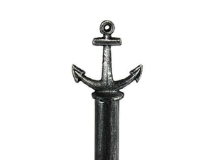 Antique Silver Cast Iron Anchor Paper Towel Holder