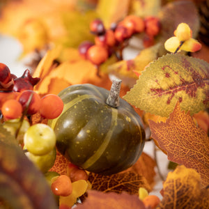 Pumpkin and Berry Weatherproof Garland