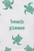 Load image into Gallery viewer, Sea Turtle Beach Please Kitchen Towel