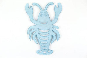 Baby Blue Cast Iron Lobster Trivet