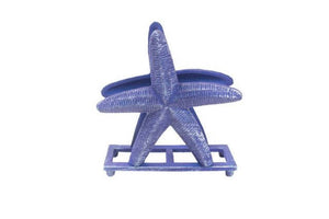 Dark Blue Cast Iron Starfish Napkin Holder