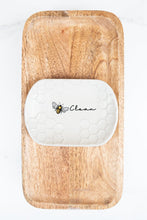 Load image into Gallery viewer, Ceramic White Honey Bee Soap Dish