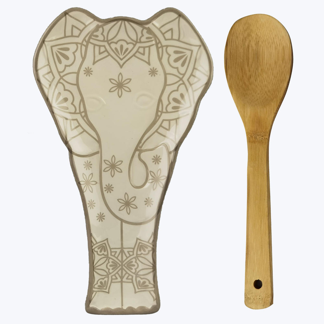 Ceramic Elephant Spoon Rest