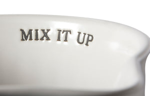 White Ceramic Mixing Batter Bowl - The Southern Magnolia Too