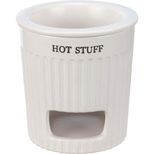 Load image into Gallery viewer, White Ceramic Hot Stuff Dip Warmer - The Southern Magnolia Too