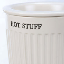 Load image into Gallery viewer, White Ceramic Hot Stuff Dip Warmer - The Southern Magnolia Too