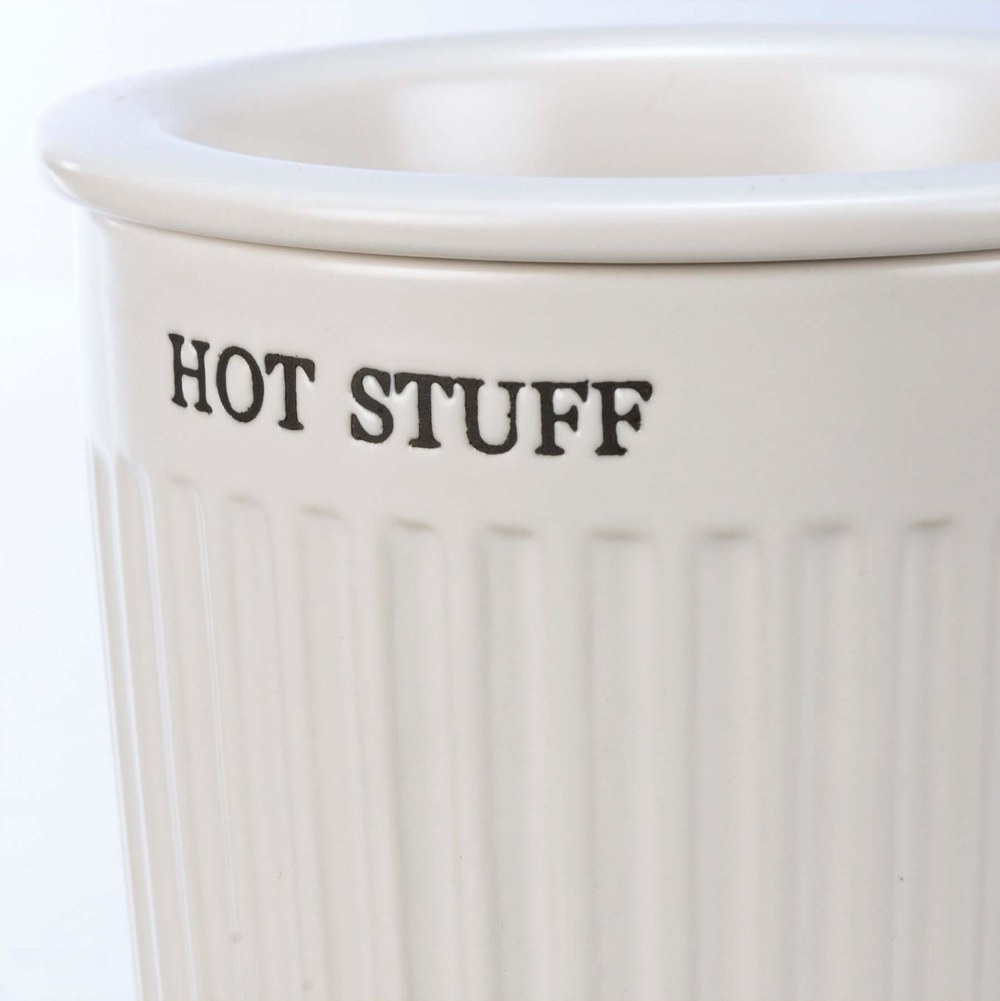 White Ceramic Hot Stuff Dip Warmer - The Southern Magnolia Too