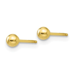Gold 6 mm Ball 10k Stud Earrings
