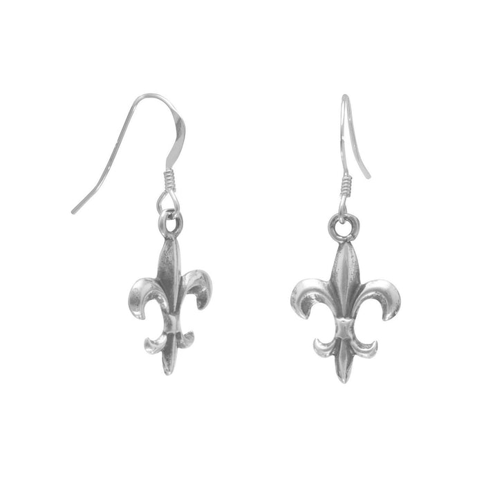 Fleur de Lis Earrings on French Wire - SoMag2