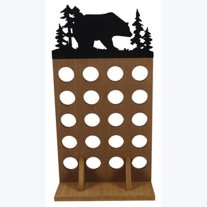 Wood Holder with Metal Bear Coffee Pod Holder - The Southern Magnolia Too