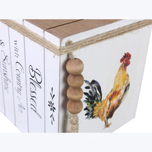 Load image into Gallery viewer, Country Rooster Wooden Tissue Box - The Southern Magnolia Too