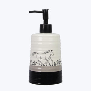Horse Ceramic Soap Dispenser