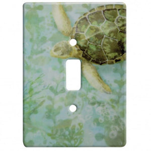 Sea Turtle Ceramic Wall Switch Floater Plate - SoMag2